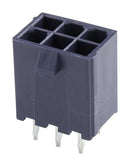 MOLEX 172447-0206. Pin Header, Power, Wire-to-Board, 4.2 mm, 2 Rows, 6 Contacts, Through Hole Straight