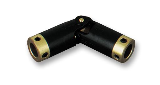 HUCO 103P16.3232.F Universal Joints, Huco-Pol, Single, Plastic, Brass Yoke, Headed Inserts, 10mm