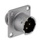 SOURIAU-SUNBANK / EATON UT0X0104P Circular Connector, Circular Industrial, UT0X Series, Wall Mount Receptacle, 4 Contacts