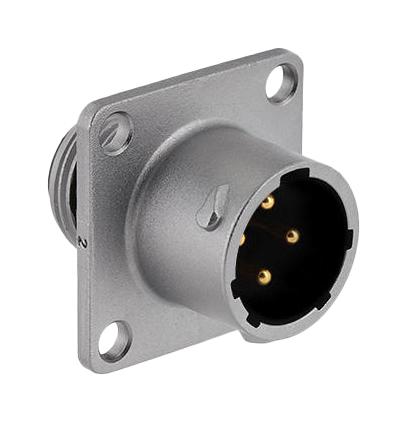 SOURIAU-SUNBANK / EATON UT0X0104P Circular Connector, Circular Industrial, UT0X Series, Wall Mount Receptacle, 4 Contacts