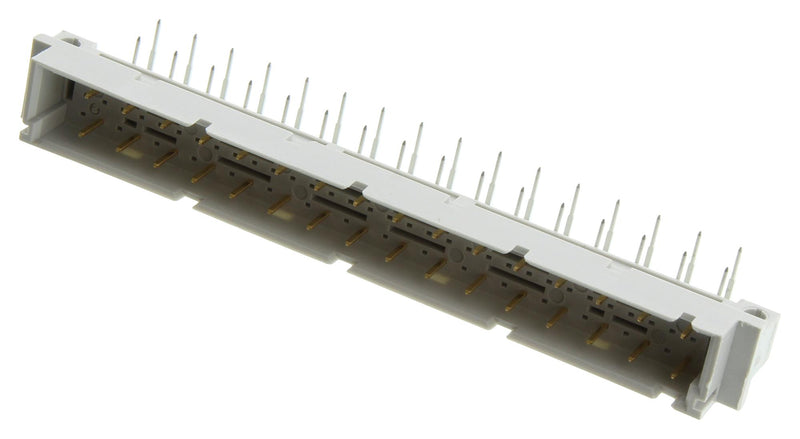AMPHENOL COMMUNICATIONS SOLUTIONS 86094327113758ELF DIN 41612 Connector, 8609 Series, 32 Contacts, Header, 2.54 mm, 3 Row, a + c