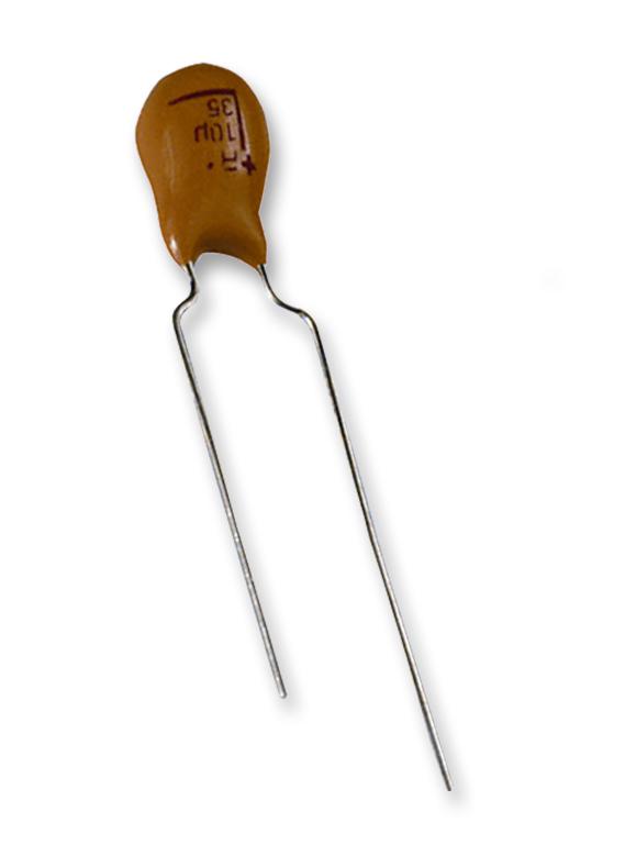 KYOCERA AVX TAP106M016SRW Tantalum Capacitor, Resin Dipped, 10 &micro;F, 16 V, &plusmn; 20%, Radial Leaded, 2.5 mm, 3.2 ohm