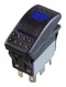 MULTICOMP PRO MPX5-214ENN-1ABD-4RN-S Rocker Switch, 12VDC LED, IP67, On-Off, DPST-NO, Illuminated, Panel, Snap-In, Black
