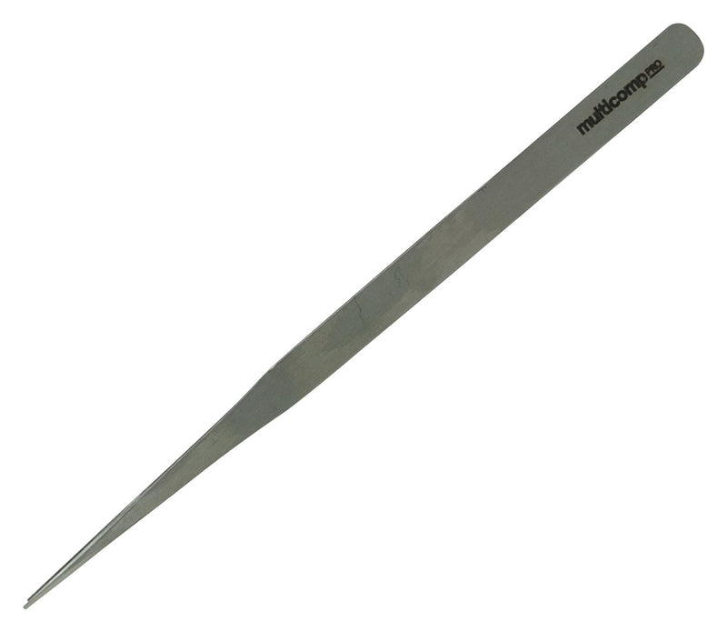 MULTICOMP PRO MP015185 Tweezers, Straight Tip, 140mm OAL, Stainless Steel Body/Tip