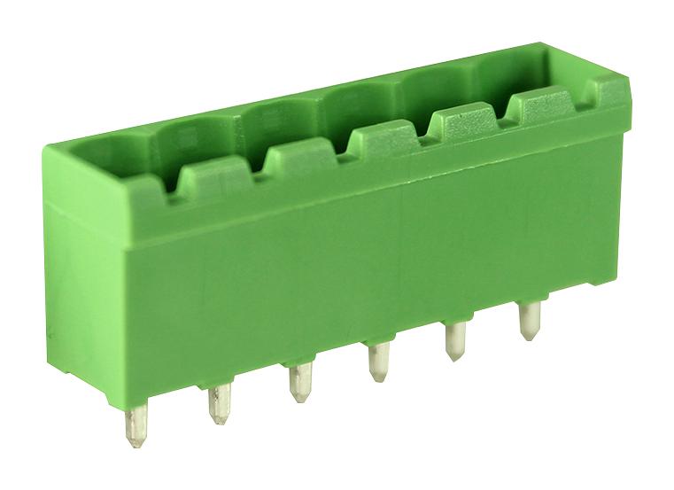 MULTICOMP PRO MCPTB9308/6 Terminal Block, Header, 5.08 mm, 6 Ways, 12 A, 320 V, Through Hole Vertical