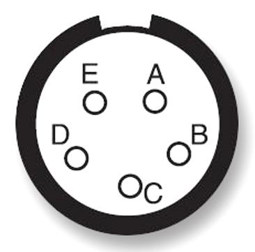 AMPHENOL SOCAPEX D38999/20FB5PA-LC Circular Connector, MIL-DTL-38999 Series III, D38999/20 Series, Wall Mount Receptacle, 5 Contacts