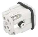 Multicomp PRO MP009517 MP009517 Heavy Duty Connector MP-HA Inserts Insert 4+PE Contacts 3A Plug Screw Pin