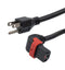 L-COM C13LPUN515P-15-6F POWER CORD, NEMA 5-15P-R/A IEC C13, 6