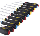 STANLEY FAT MAX FMHT65426-0 Screwdriver Set, 12 Pieces, 3 x Parallel/3 x Flared/PH0,PH1, PH2 Philips/PZ0, PZ1, PZ2 Pozi