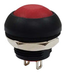 MULTICOMP PRO MP-PB11-1CSR-10 Vandal Resistant Switch, 0.535 ", SPST-NO-DM, Off-(On), Round Domed, Red