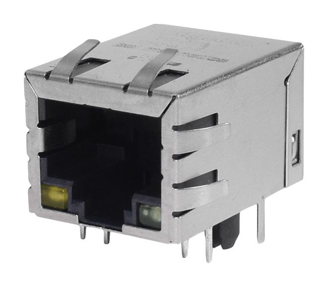 BEL P01-0002-01 Modular Connector, Y/G LED, RJ45 Jack, 1 x 1 (Port), 8P8C, Through Hole Mount