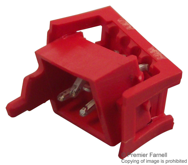 AMP - TE CONNECTIVITY 215083-4 CONNECTOR, HEADER, 4POS, 2ROW, 1.27MM