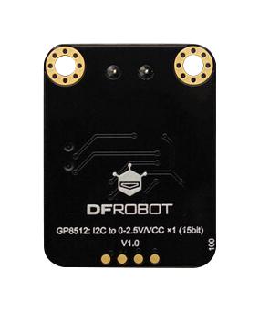 DFROBOT DFR1035 I2C to DAC Module, GP8512, 1Channel, 0 to 2.5V/VCC, DFRduino UNO v3.0 Boards