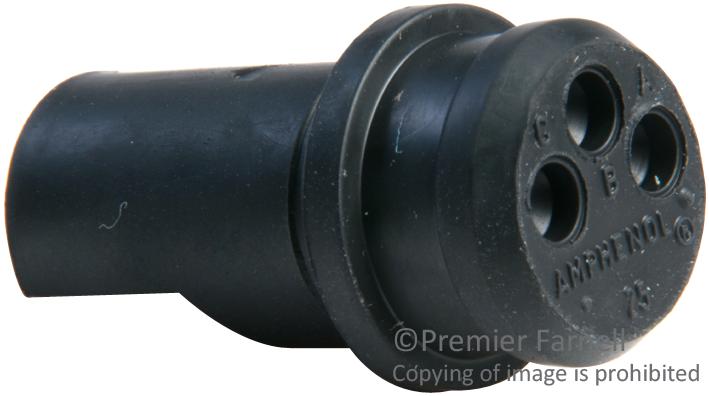 AMPHENOL SINE/TUCHEL 044 103 10003 CIRCULAR CONNECTOR, PLUG, 3 POSITION, CA