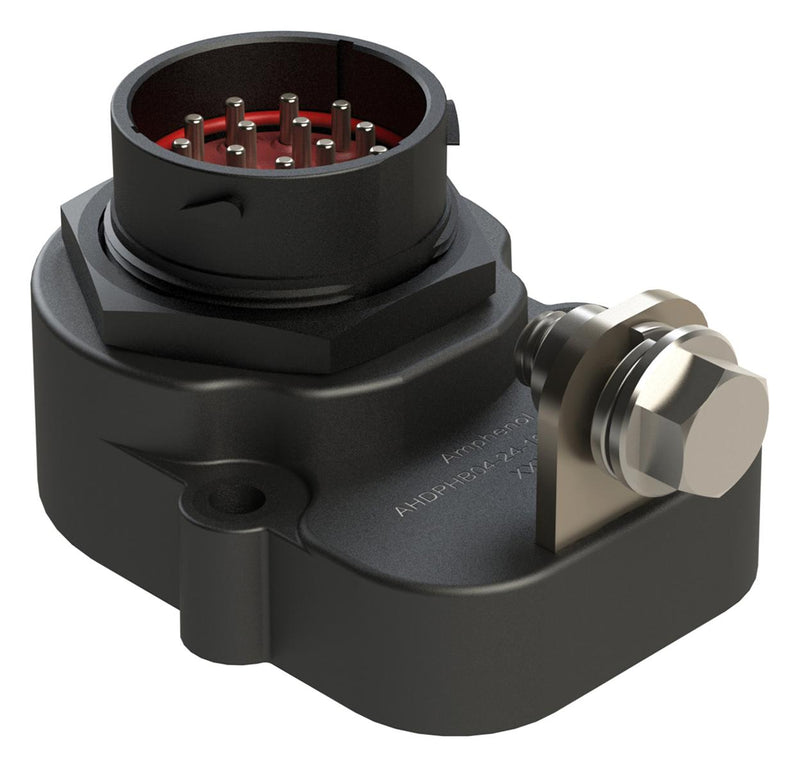 AMPHENOL SINE/TUCHEL AHDPHB04-24-16P-BLK-CN CIRCULAR CONNECTOR, RCPT, 16POS, CRIMP