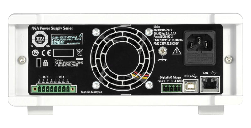 ROHDE & SCHWARZ R&S&reg; NGA141 Bench Power Supply, Programmable, 1 Output, 0 V, 100 V, 0 A, 2 A