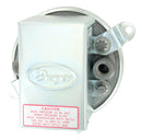 DWYER May-10 Pressure Switch, 15A/480VAC, 1/8" FNPT, 1.4 Inch-H2O, 5.5 Inch-H2O, SPDT, Flange, Screw