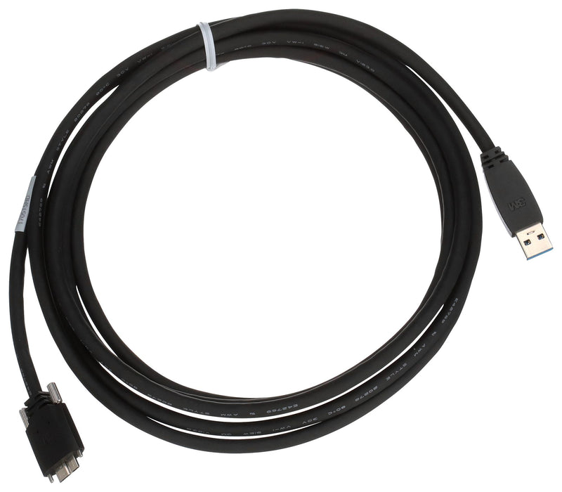 3M 1U30S-MB2-SA1-400 Computer Cable, USB Micro B Plug, USB 3.0 Type A Plug, 13.1 ft, 4 m, Black