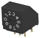 TE CONNECTIVITY 1825008-4 Rotary Coded Switch, Through Hole, 16 Position, 20 VDC, Hexadecimal, 20 mA