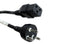 MULTICOMP PRO GW-151853 Mains Power Cord, Mains Plug, Denmark to IEC 60320 C19, 2 m, 16 A, 250 V, Black