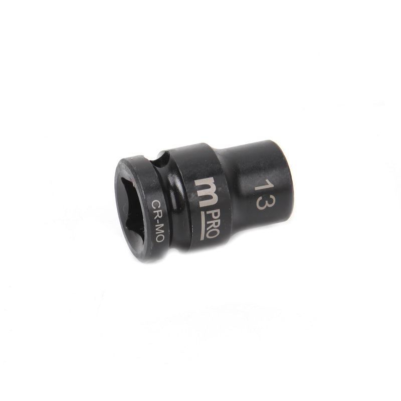 MULTICOMP PRO MP12-CRMO13 Socket, Hex, 13 mm x 38 mm, 1/2" Drive Size, Chromium Molybdenum Steel, DIN3121, Auto Repair