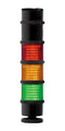MULTICOMP PRO MP014839 Light Tower, 3 Tiers, Amber/Green/Red, 240 VAC, IP66, Multifunction, 75.1 x 339.2mm, 103 dB,