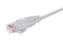 L-COM TRD815WHT-7 Ethernet Cable, Cat5e, RJ45 Plug to RJ45 Plug, UTP (Unshielded Twisted Pair), White, 2.1 m, 7 ft