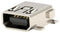 TE CONNECTIVITY 1-1734328-1 USB Connector, Mini USB Type AB, USB 2.0, Receptacle, 5 Ways, Surface Mount, Right Angle
