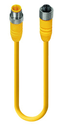 LUMBERG AUTOMATION RST 4-RKT 4-637/0.6M SENSOR CORD, 4P M12 PLUG-RCPT, 23.6"