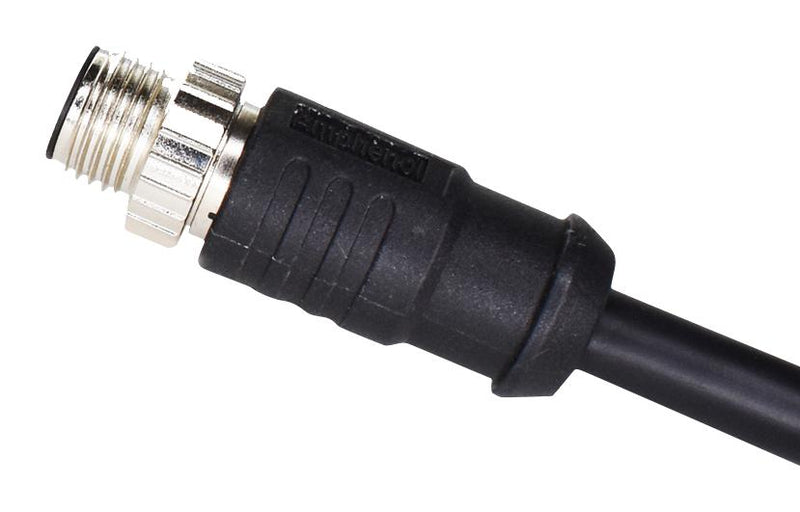 AMPHENOL LTW M8AS-03BMMM-SL7D01 Sensor Cable, Overmolded, M8 Plug, Free End, 3 Positions, 1 m, 3.3 ft, M Series