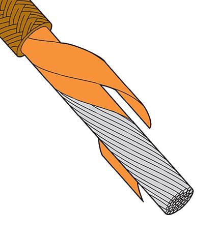 OMEGA HTMG-1CU-322S/C-1000 Wire, Hook Up, Stranded, Mica Glass, Tan, 22 AWG, 0.32 mm&sup2;, 1000 ft