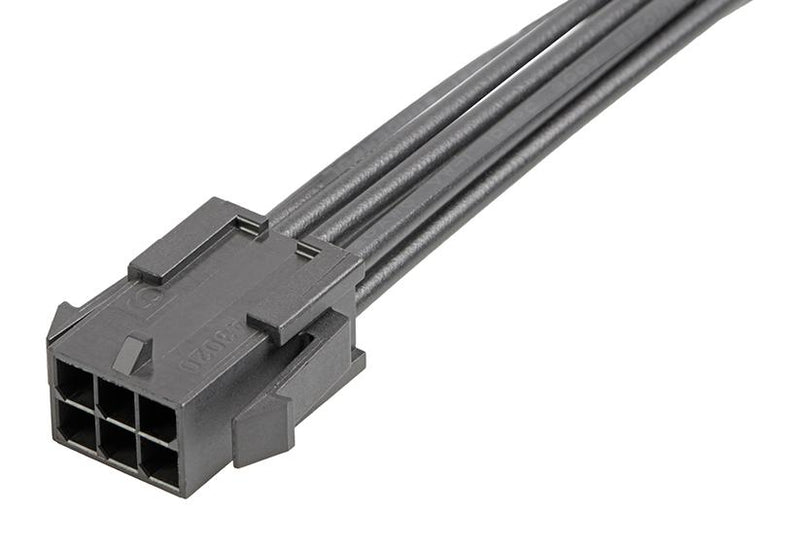 MOLEX 214757-1063 Cable Assembly, Micro-Fit 3.0 Plug to Micro-Fit 3.0 Plug, 6 Ways, 3 mm, 2 Row, 600 mm, 23.6 "