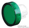 EAO 51-933.5 Lens, Raised, Round, Green, 51