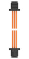 TE CONNECTIVITY 2405415-3 Cable Assembly, CN1 Connector to CN2 Connector, 3 Ways, 1 mm, 1 Row, 300 mm, 11.8 "