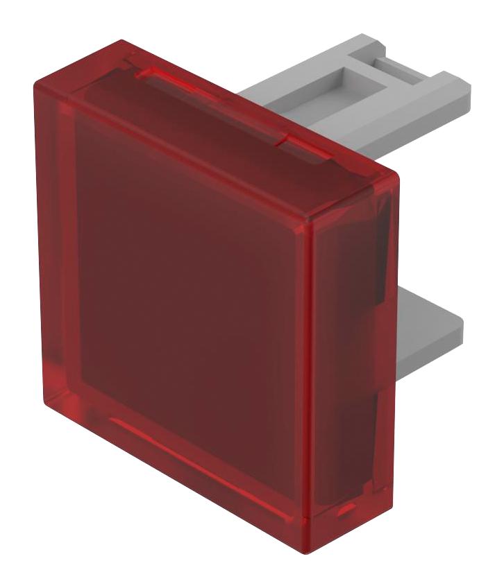 EAO 31-951.2 Lens, Flush, 15.3 x 15.3mm, Square, Red, 31 Series