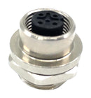 MULTICOMP PRO MPM12-SSS-3ARP Sensor Connector, M12, Female, 3 Positions, Solder Socket, Straight Panel Mount
