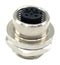 MULTICOMP PRO MPM12-SSS-3ARP Sensor Connector, M12, Female, 3 Positions, Solder Socket, Straight Panel Mount