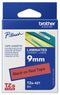 BROTHER TZE-421 Label Printer Tape, Adhesive-Laminated, Black on Red, 8 m x 9 mm
