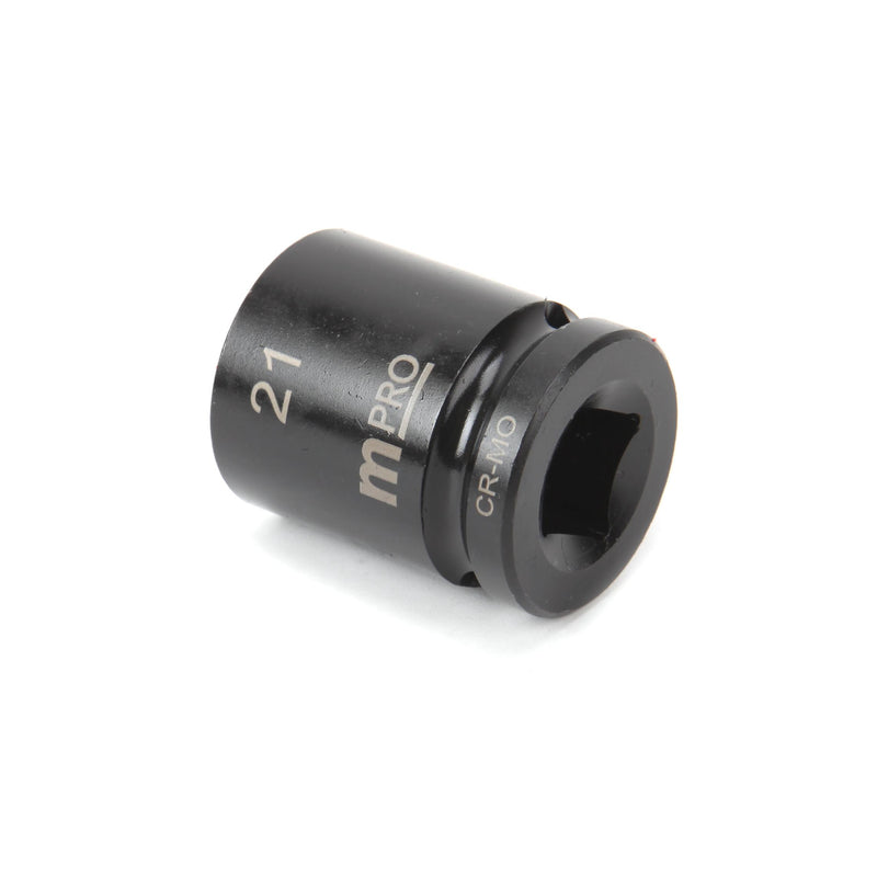 MULTICOMP PRO MP12-CRMO21 Socket, Hex, 21 mm x 38 mm, 1/2" Drive Size, Chromium Molybdenum Steel, DIN3121, Auto Repair