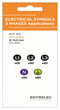 ENTRELEC - TE CONNECTIVITY LB-KIT-ELEC-3PHASES-12-300 Label, Warning, 12.5 mm, PVC, L1, L2, L3, N, Earth Ground (Symbol) 1SET530003R0000