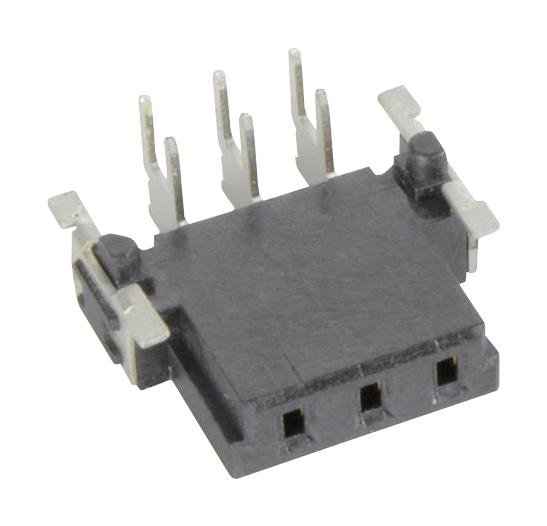 HARTING 15650032701000 PCB Receptacle, Board-to-Board, 2.54 mm, 1 Rows, 3 Contacts, Through Hole Mount Right Angle