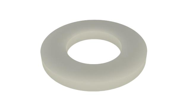 TR FASTENINGS RP0000380859 Washer, Nylon, Flat, Nylon 6.6 (Polyamide 6.6), M10, 20 mm x 10.5 mm