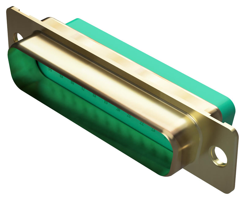 POSITRONIC RD25M00000/AA D Sub Connector Housing, 25 Ways, D Sub, DB, RD Series, Plug, Zinc Body
