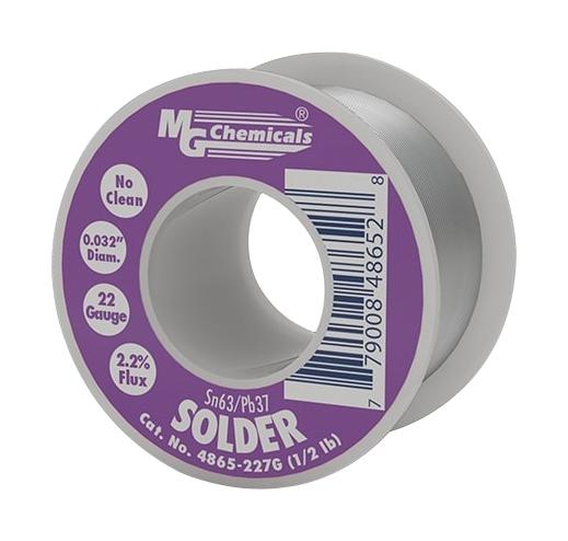 MG CHEMICALS 4860-18G SOLDER WIRE, 63/37 SN/PB, 18G, NO CLEAN