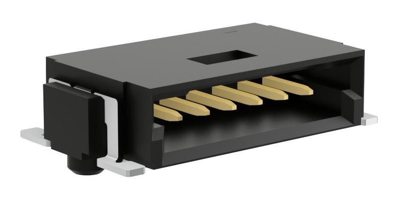 HARWIN M55-3100642R Pin Header, Board-to-Board, 1.27 mm, 1 Rows, 6 Contacts, Surface Mount Right Angle, M55 Series