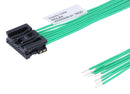 MOLEX 224051-1083 Cable Assembly, Mini50 Receptacle to Free End, 8 Ways, 2 mm, 1 Row, 300 mm, 11.8 "