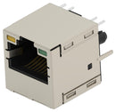 TE CONNECTIVITY 2488953-1 Modular Connector, G/Y LED, RJ45 Jack, 1 x 1 (Port), 8P8C, Cat5, Through Hole Mount