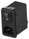 CORCOM - TE CONNECTIVITY 6HPSND1-HG Filtered IEC Power Entry Module, IEC C14, Medical, 6 A, 250 VAC, DPST, Dual 9-1609158-1