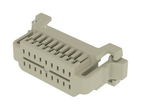 SAMTEC ISD1-09 Connector Housing, White Nylon, 2Row, MicroMate ISD1 Series, Receptacle, 18 Ways, 2.54 mm