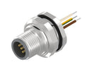 AMPHENOL CONEC 43-01013 Sensor Cable, A Coded, M12 Plug, Free End, 5 Positions, 500 mm, 19.7 "